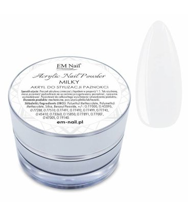 EM NAIL polvos acrílicos Milky 20 gr