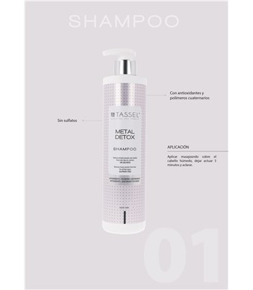 TASSEL Champú metal detox 500 ml