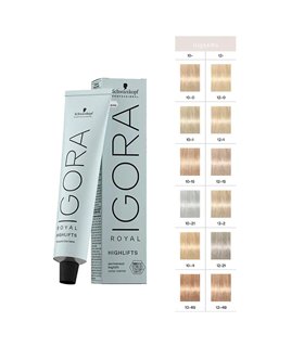 Schwarzkopf tinte Igora Royal Highlifts 60 ml 10.21 - rubio platino humo ceniza