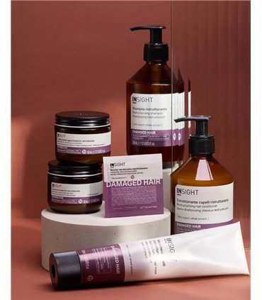 INSIGHT Máscara restructurante cabello dañado 400 ml cristal