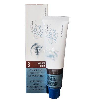 SIBEL STAR LOOK Tinte de Cejas y Pestañas Nº3 Marrón Profesional