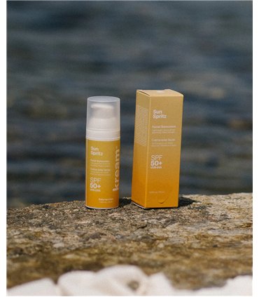 kream sun spritz protector solar facial 50+ 
