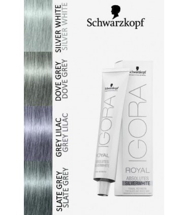 Schwarzkopf tinte Igora Absolutes Silverwhite  Slate Grey  60 ml
