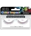 Pestañas Ardell profesional Color Impact 110 Plum + pegamento