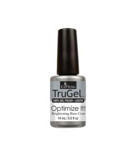 TRUGEL Ezflow Brightening Base coat  para esmalte permanente