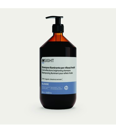 INSIGHT BLONDE Champú Iluminador reflejos frios 900 ml cristal