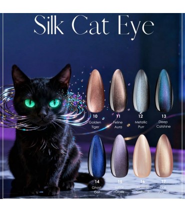 Esmalte efecto ojo de gato 7D Rosa Jaguar