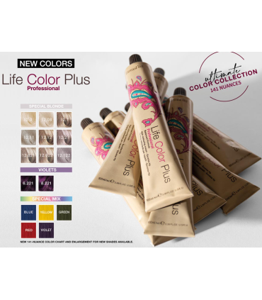 FARMAVITA Life color plus 6.81 rubio oscuro marrón ceniza 100 ml, precios especiales para profesionales.