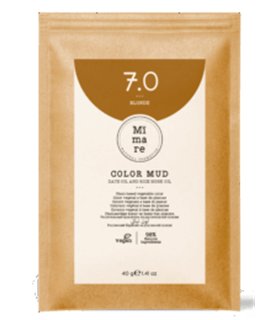 MIMARE Color Mud Rubio 7.0 coloración en barro +Champú primer monodosis de regalo.