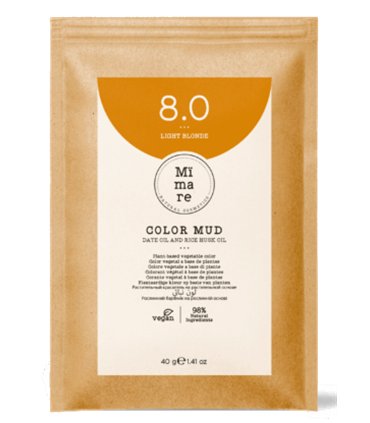 MIMARE Color Mud Rubio Claro 8.0 coloración en barro + champú de regalo